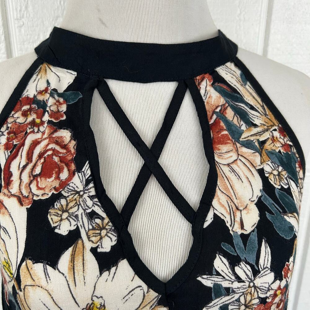 Band of Gypsies Floral Boho Shift Dress XS - Picture 4 of 7